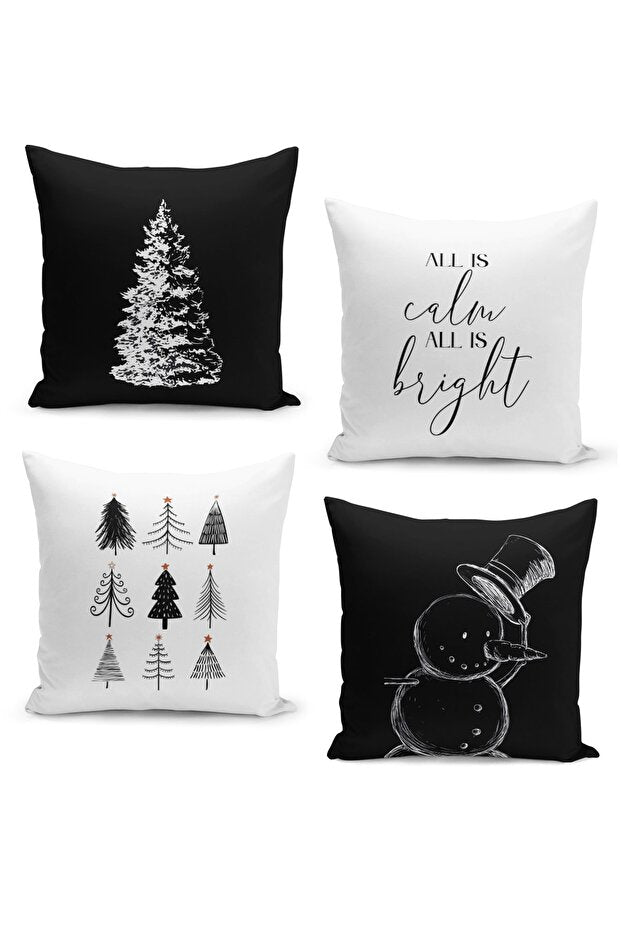 4 Piece Pillow Cover Double Sided Digital Print