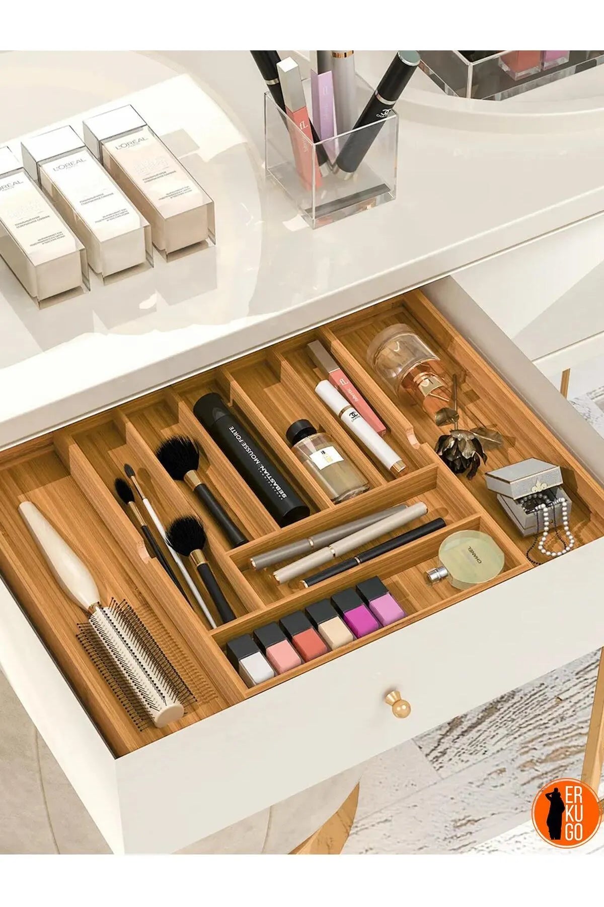 Bamboo Drawer Organizer