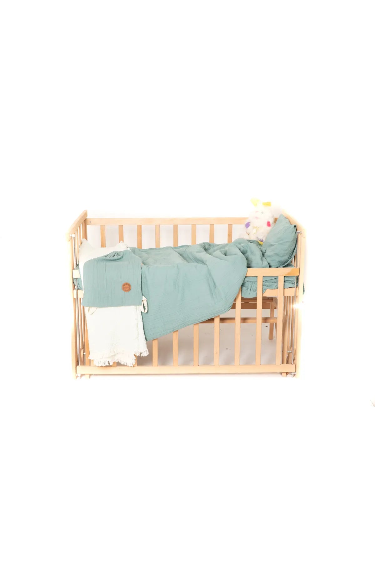 Muslin 100% Natural Cotton Baby Duvet Cover Set 100 X 150cm