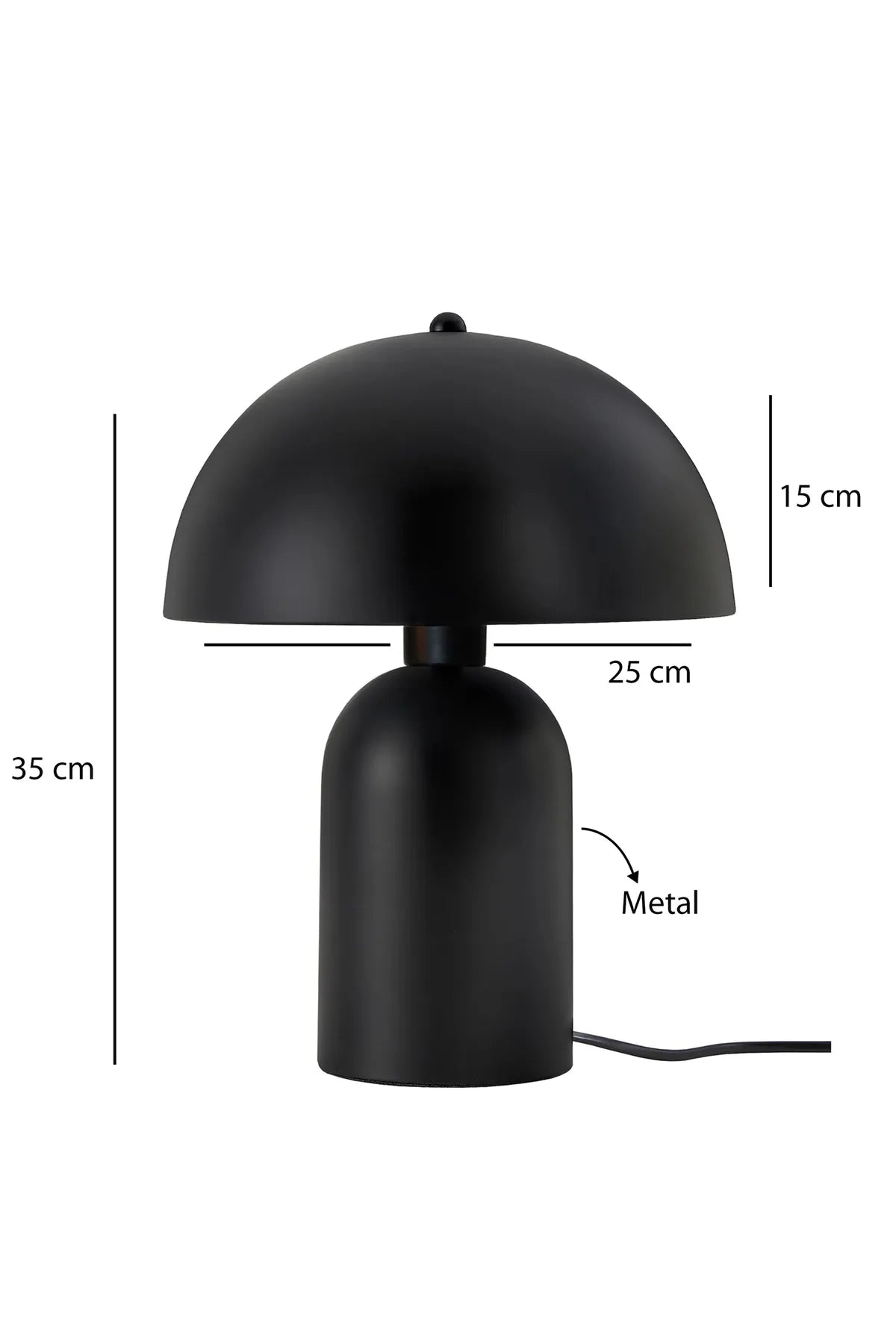 Roma Retro Black Lampshade