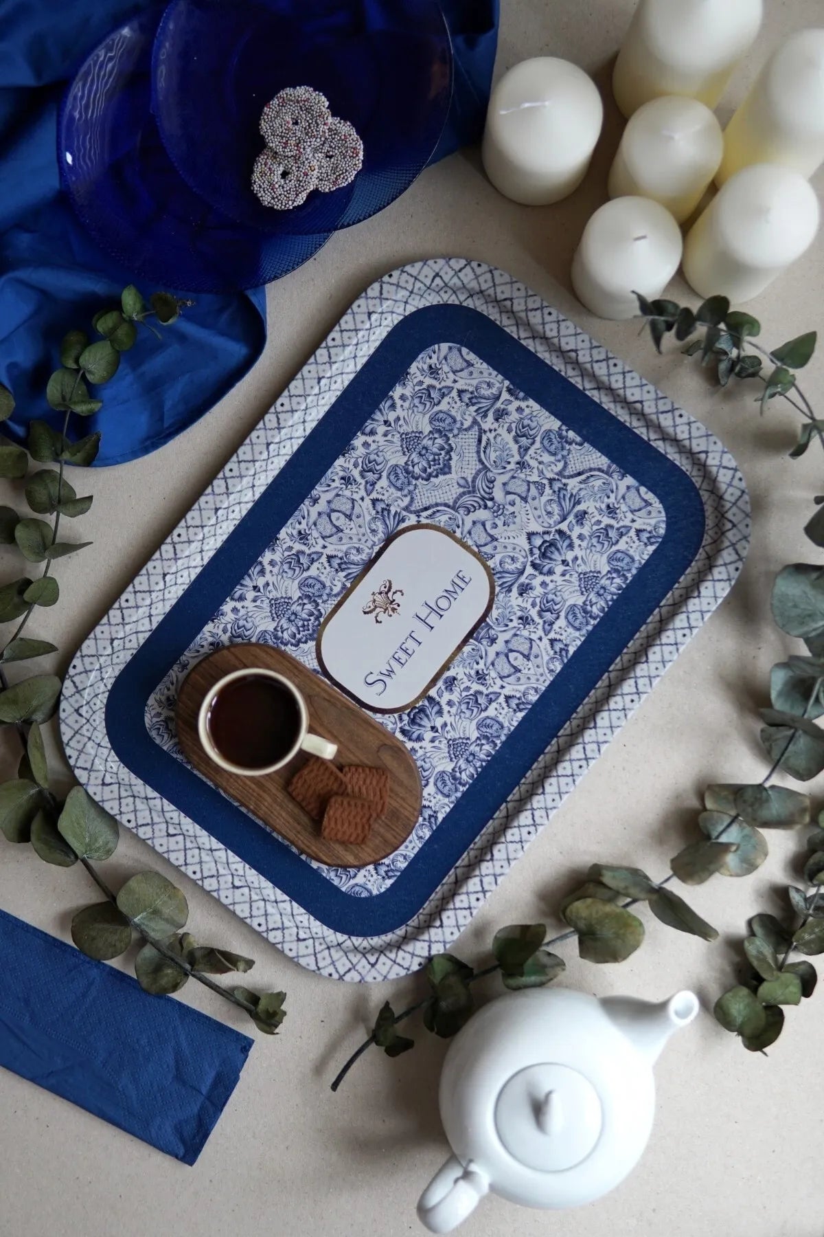Azul Metal Tray