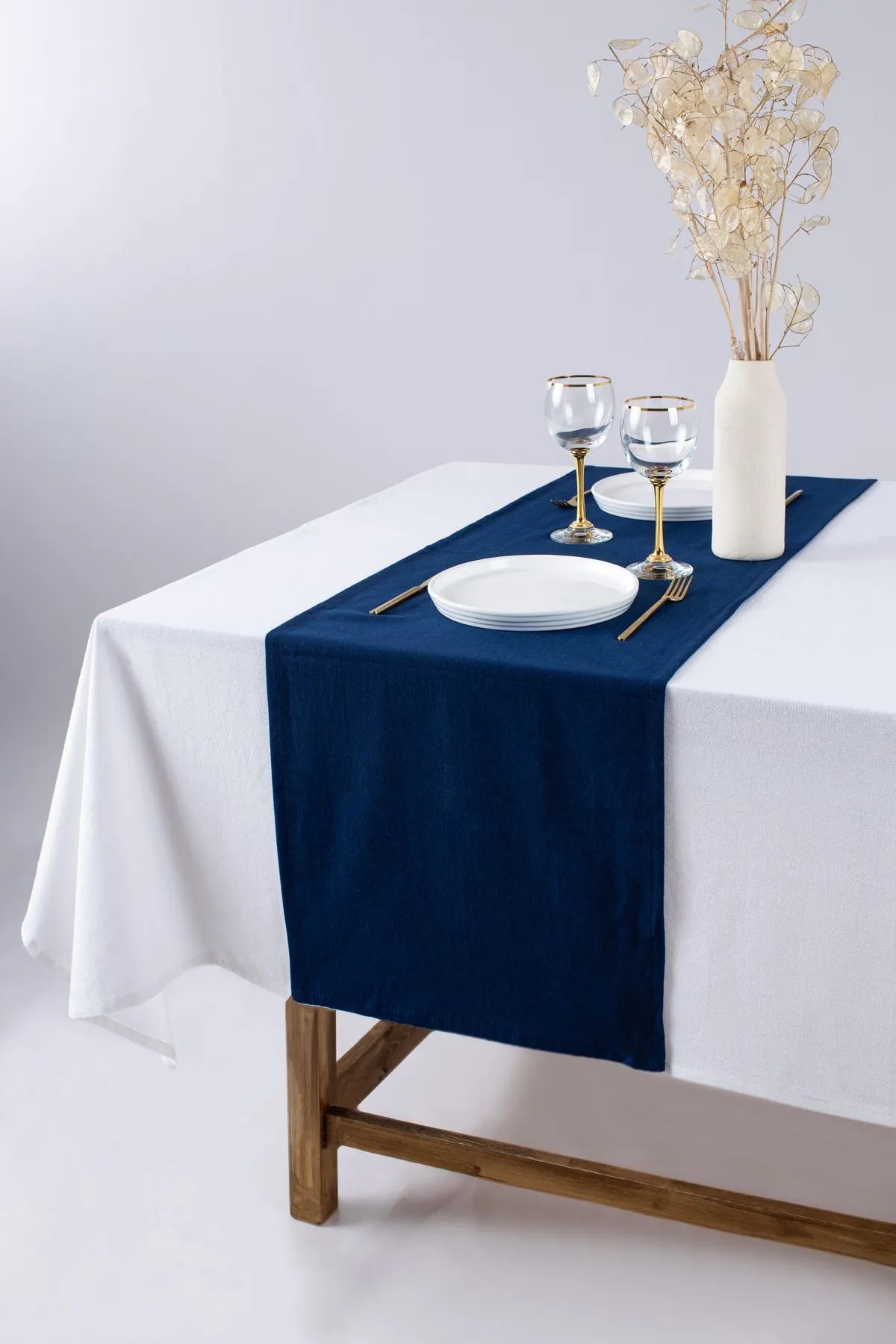 Organic Raw Linen Runner 40 X 150 Cm