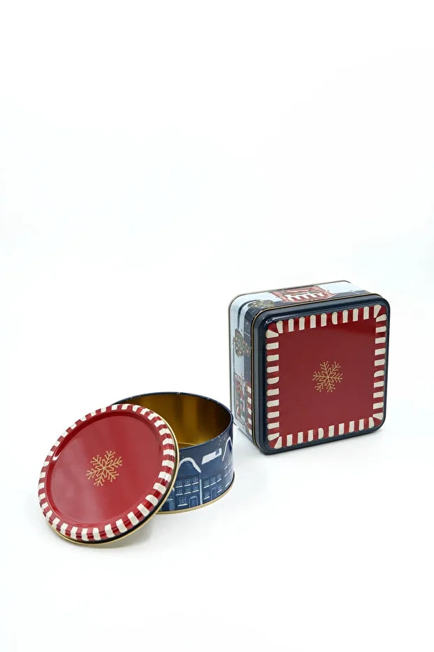 Christmas Edition Metal Storage Containers 2 Piece Set