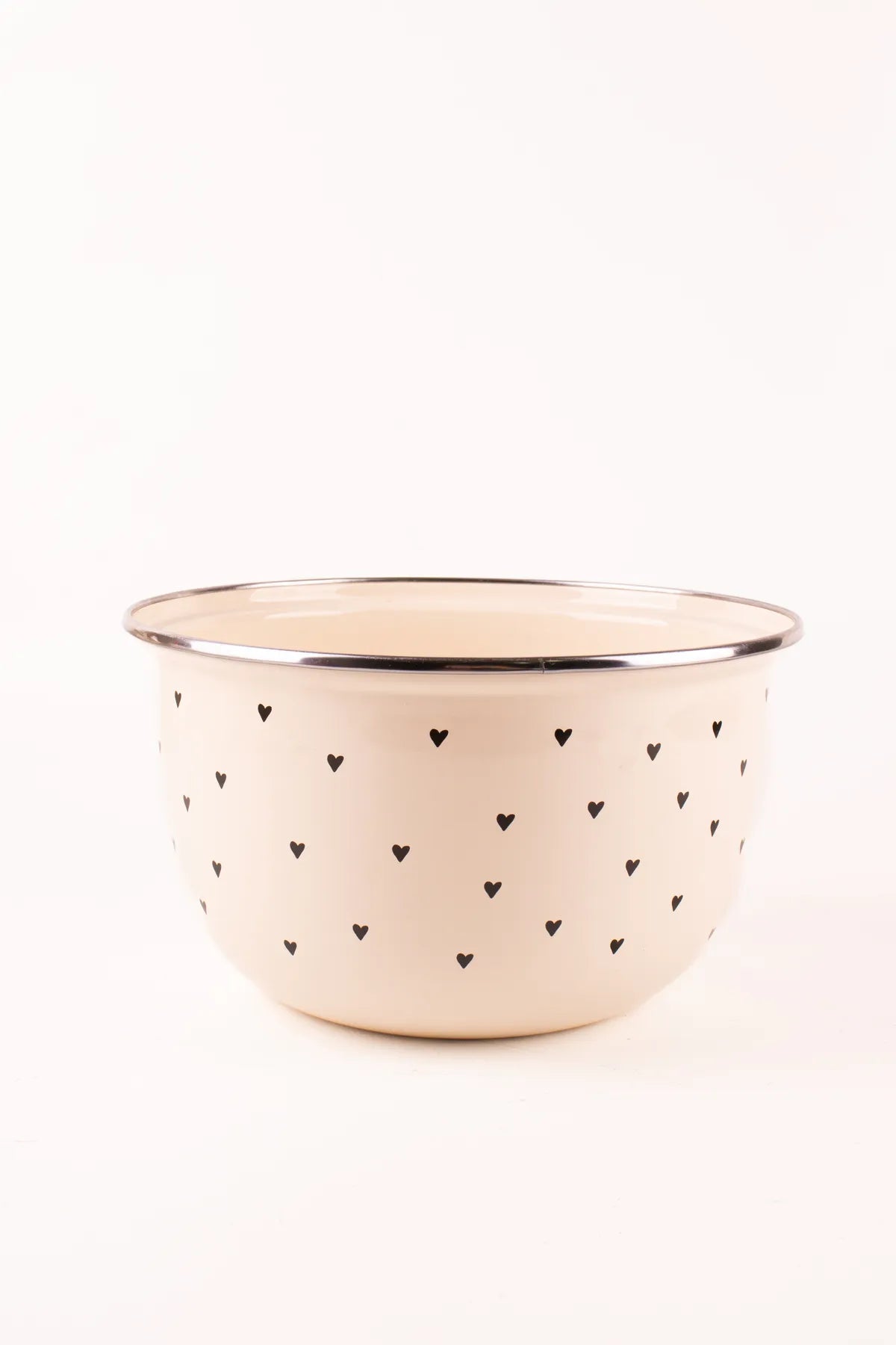 Black Cupid Enamel Mixing Bowl 24cm - 4Lt