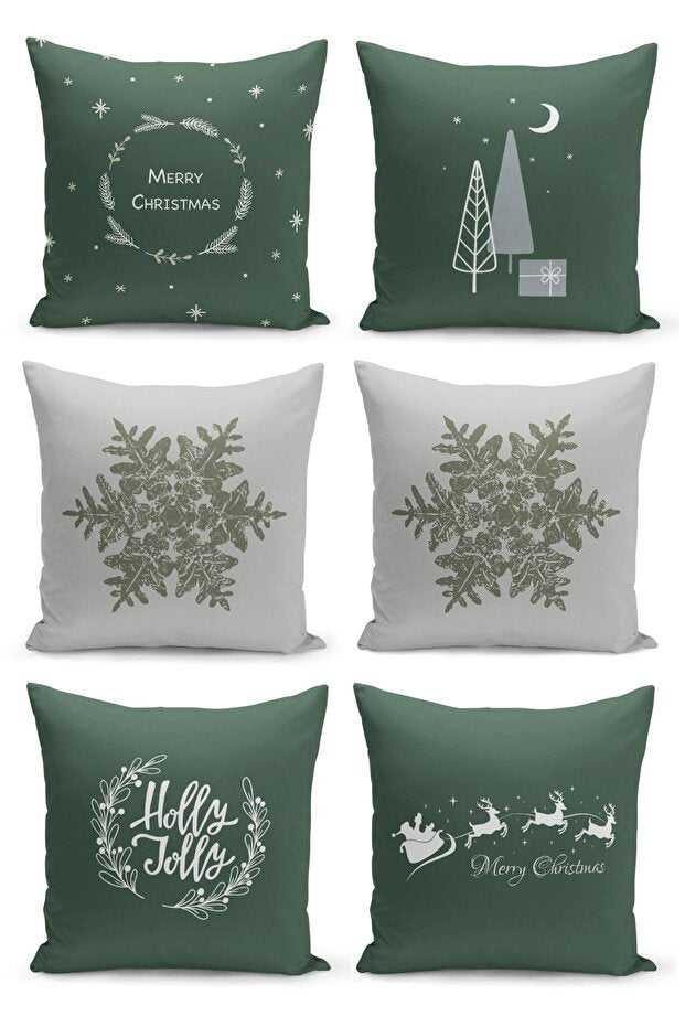 6 Piece Pillow Cover Double Sided Digital Print