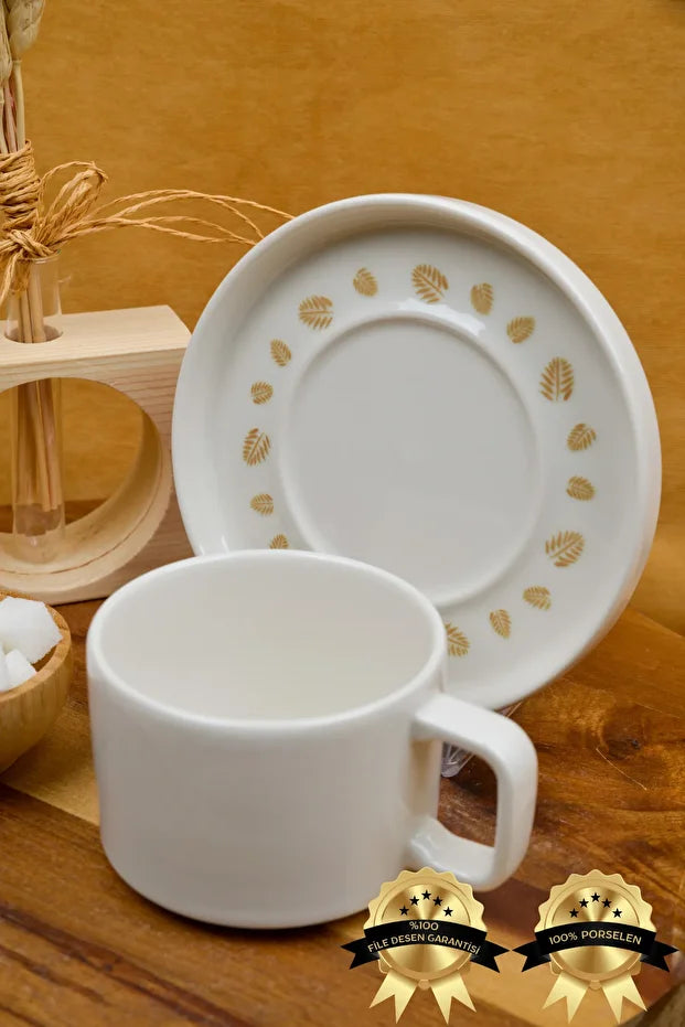 Başak Porcelain Tea/Cappuccino Cup 2 Person Set