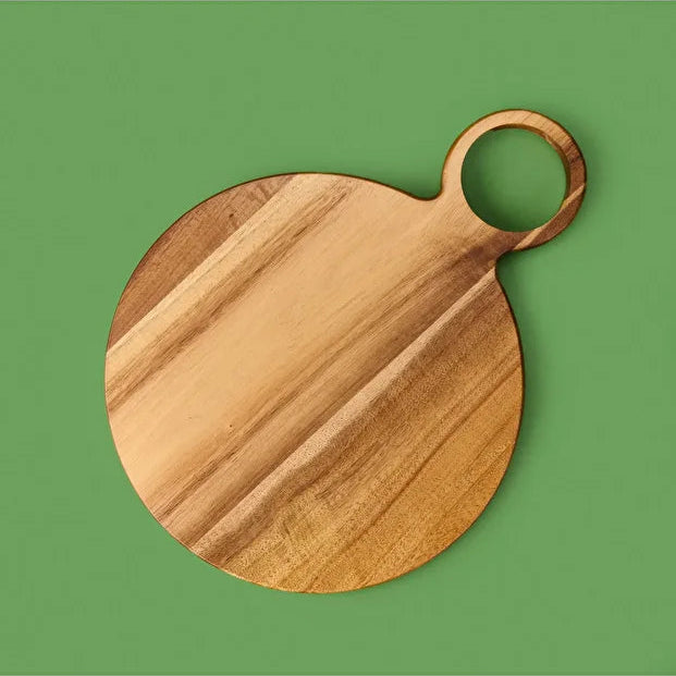 Acacia Round Cutting Board - Brown - 38x28 cm