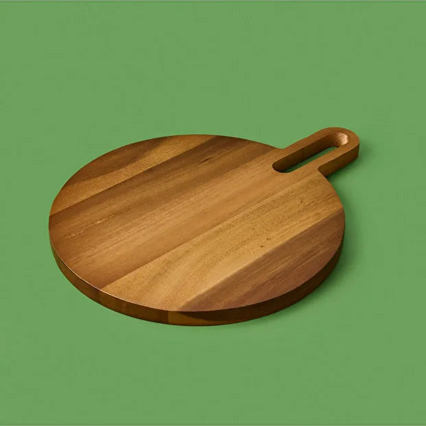 Acacia Round Cutting Board - Brown - 33 cm