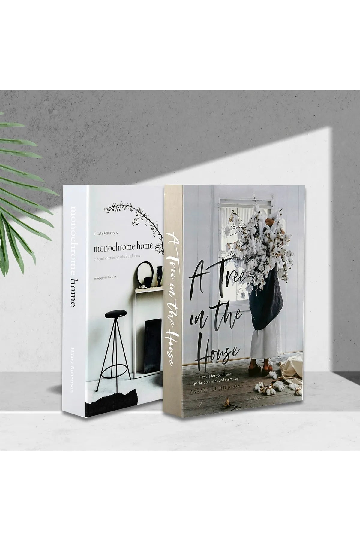 Set of 2 Decorative Book Cover Box