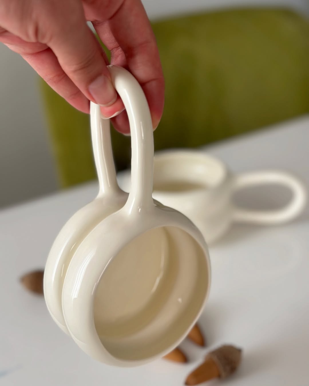 Handmade Ceramic Rings Mug / Cup