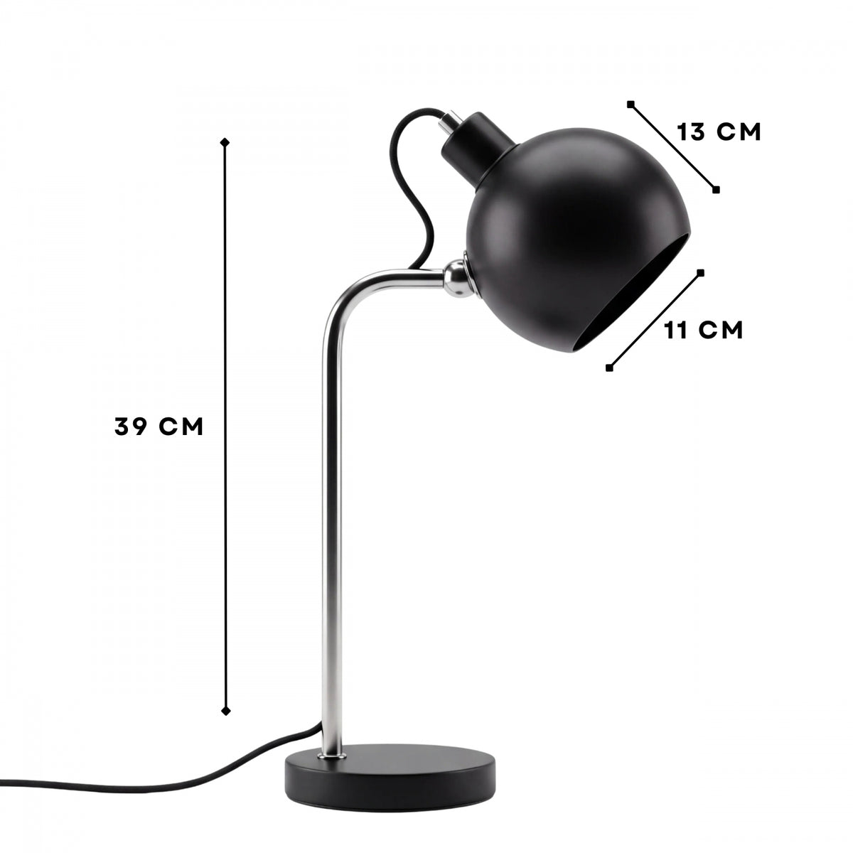 SKOV Scandinavian Table Lamp – Black