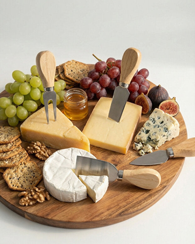 4-Piece Stainless Steel Cheese Knife Set