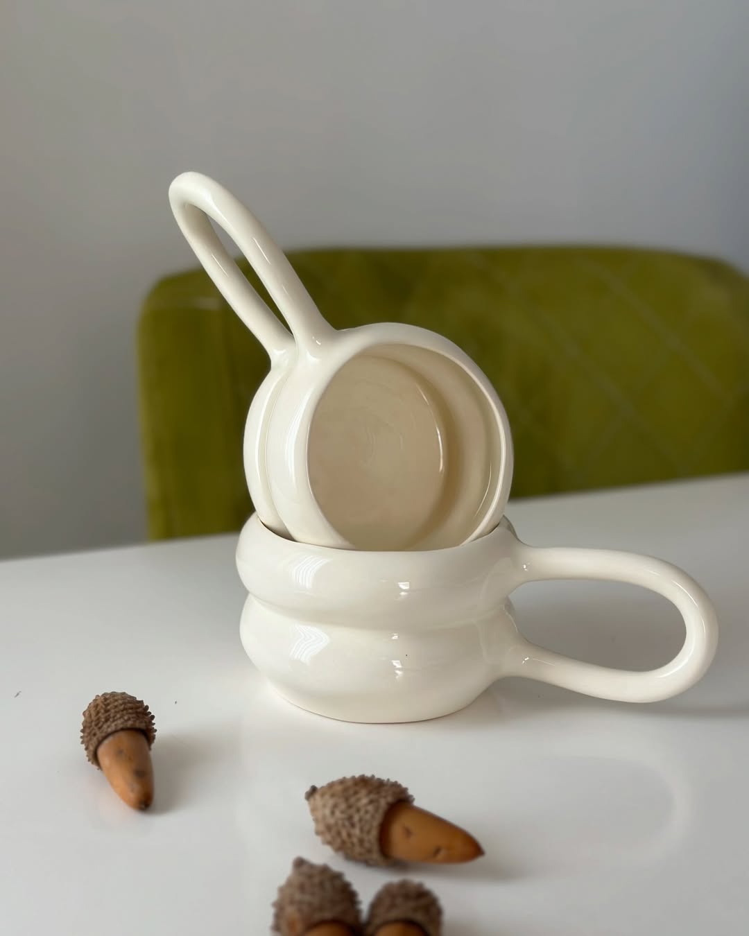 Handmade Ceramic Rings Mug / Cup