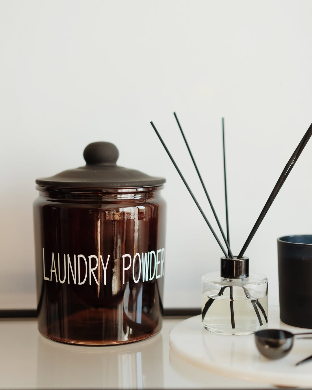 Glass Vacuum Lid Detergent Dispenser