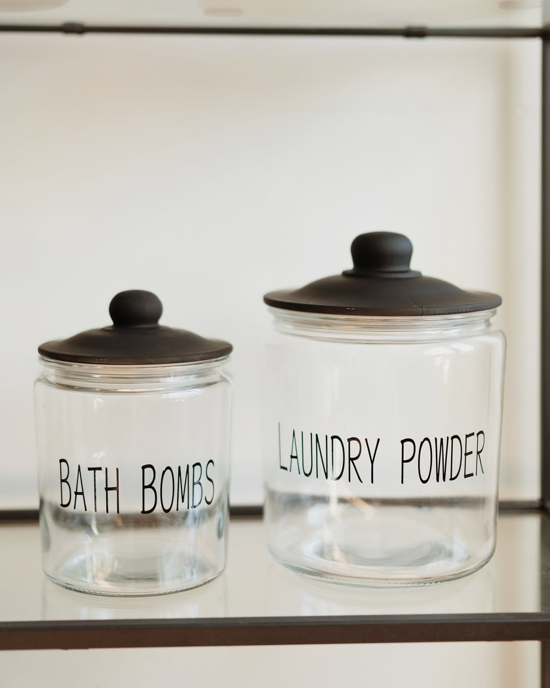 Glass Vacuum Lid Detergent Dispenser