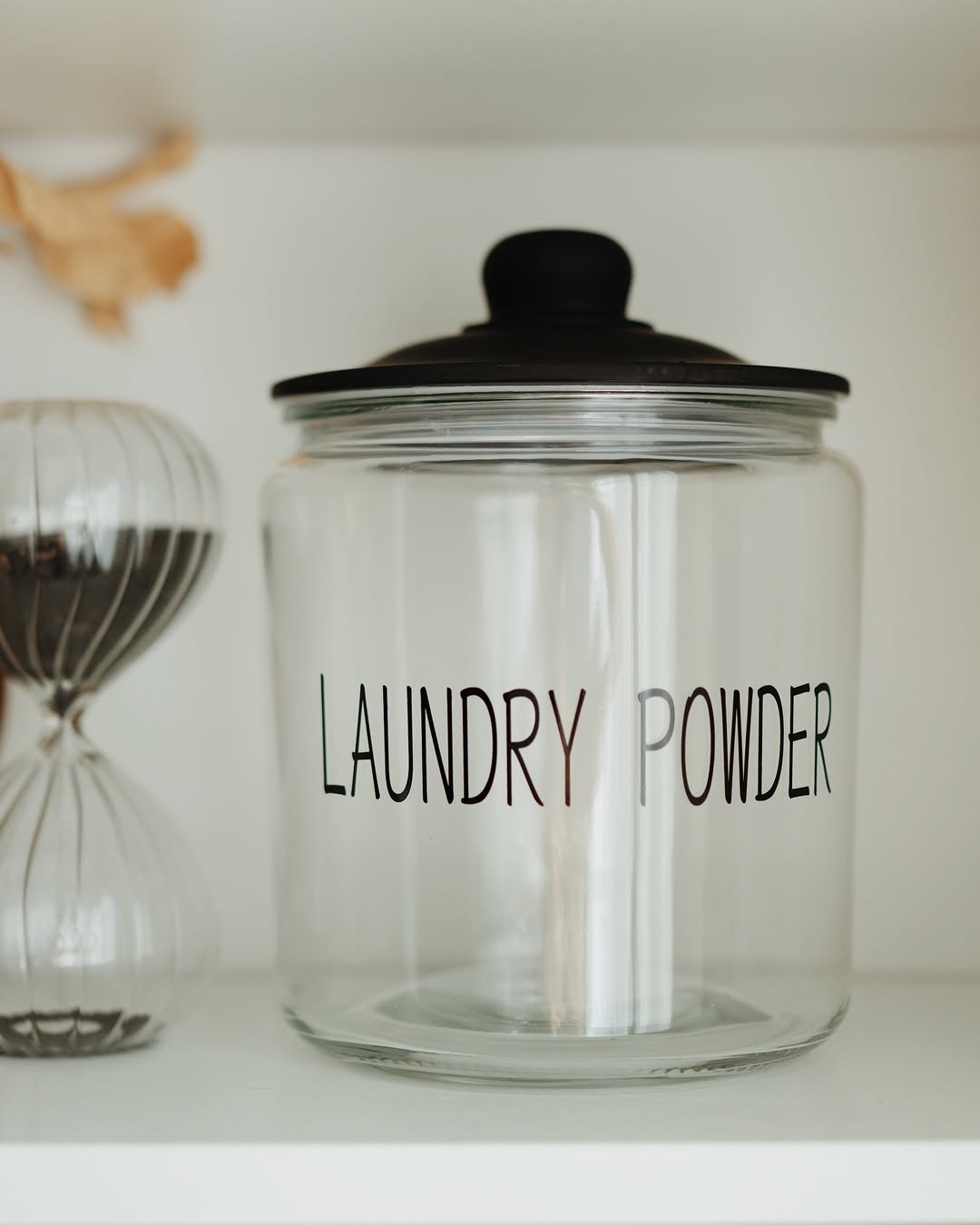 Glass Vacuum Lid Detergent Dispenser