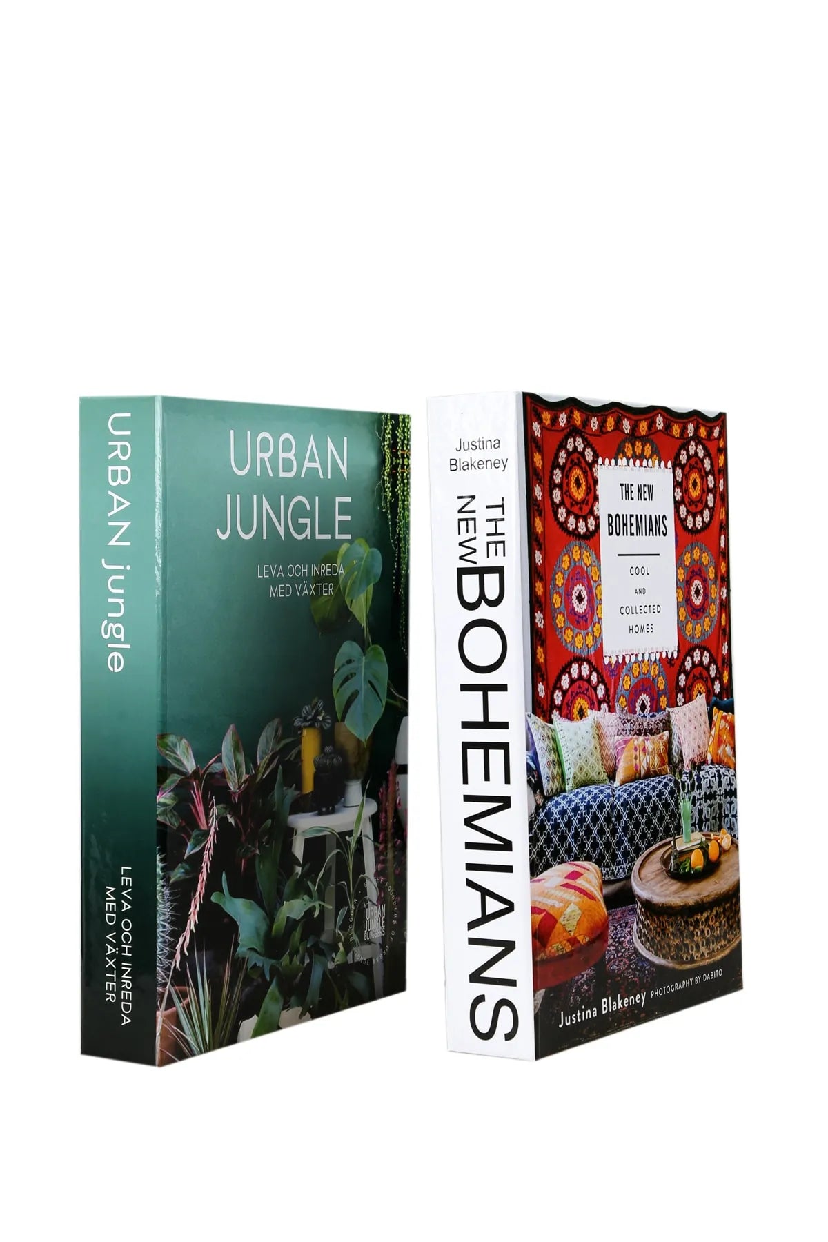 Set of 2 Decorative Book Cover Box
