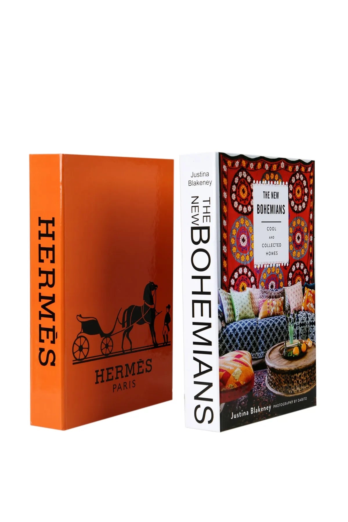 Set of 2 Decorative Book Cover Box