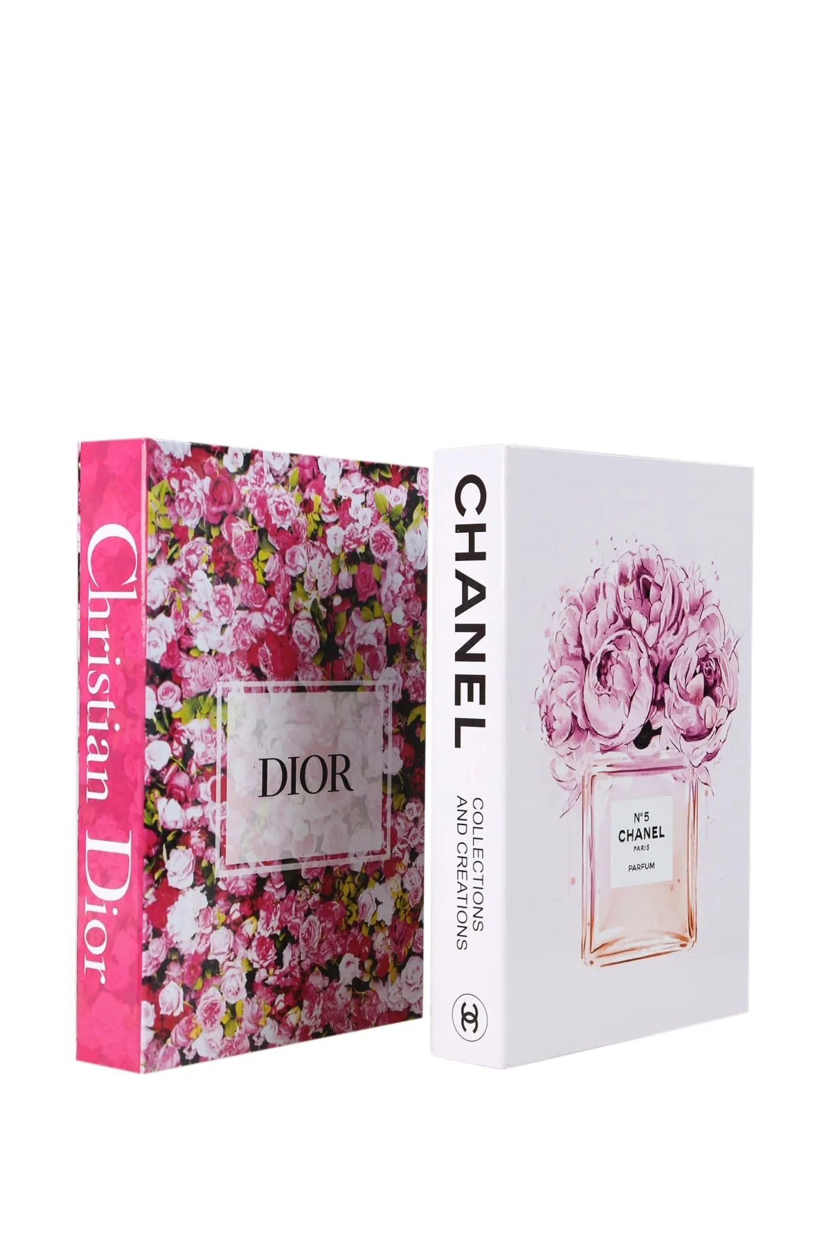 Set of 2 Decorative Book Cover Box