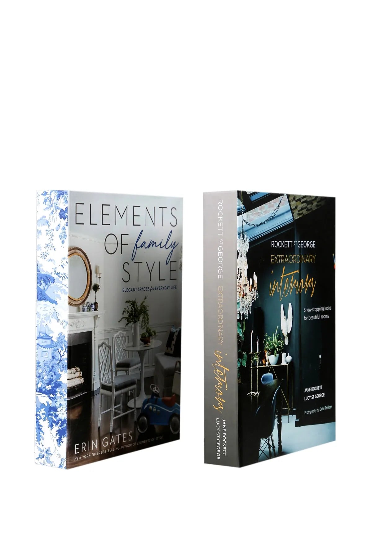 Set of 2 Decorative Book Cover Box