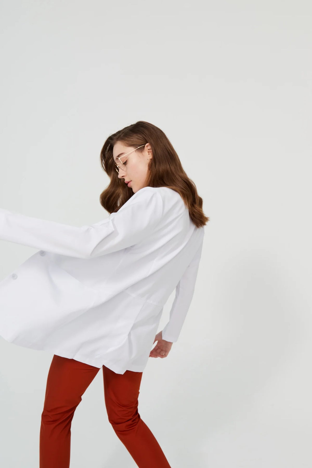 Cosa Women’s Mandarin Collar Medical Coat