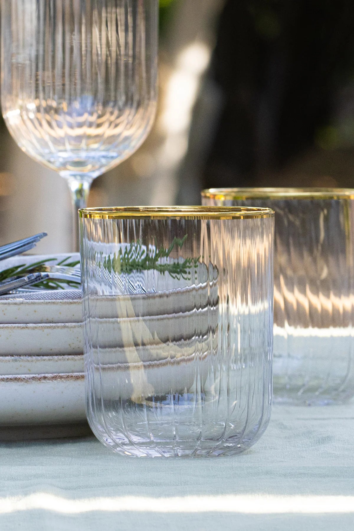 Adore Gold 4 Piece Glass Set 350 Cc