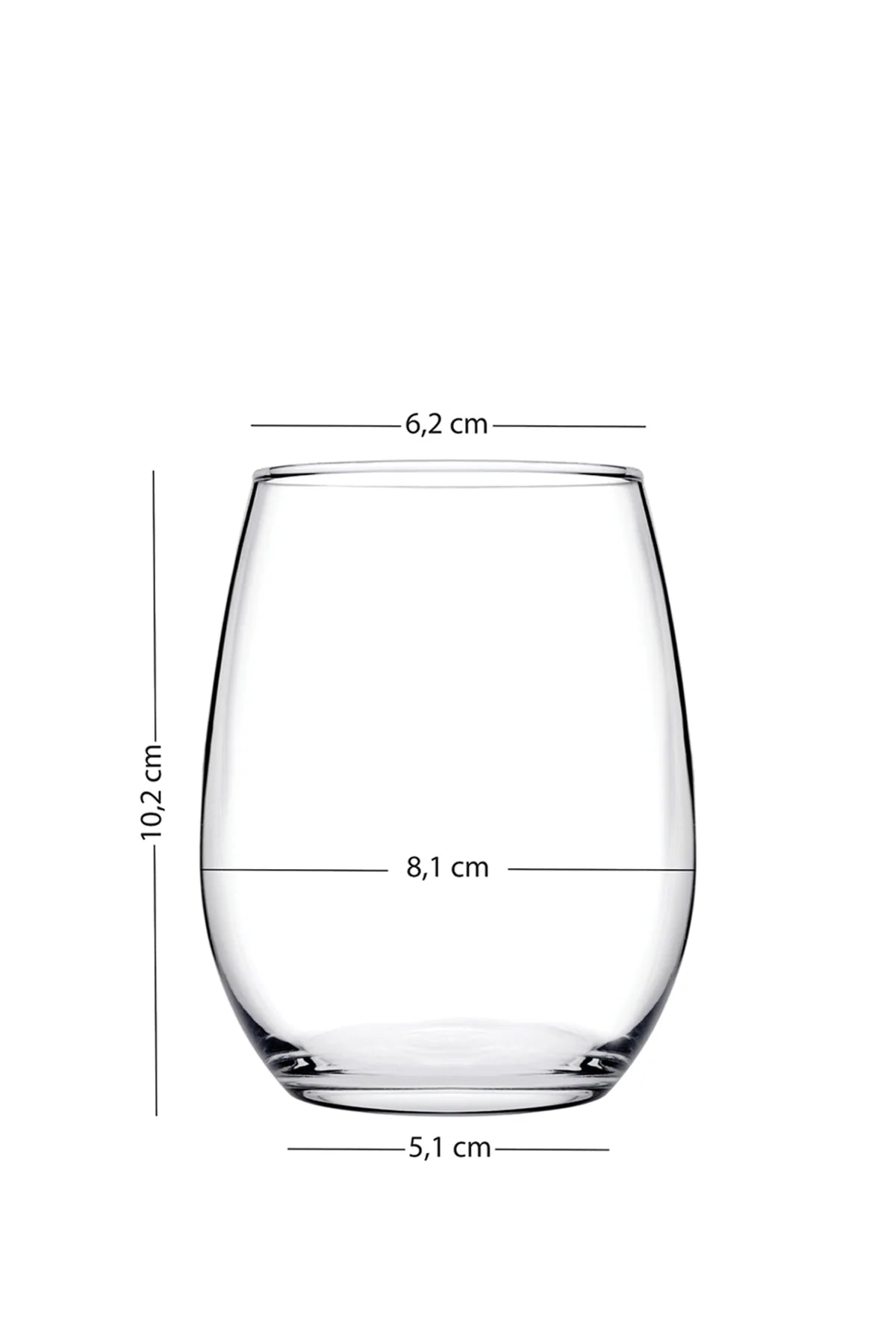 Larc 4 Piece Glass Set 350cc - Fume