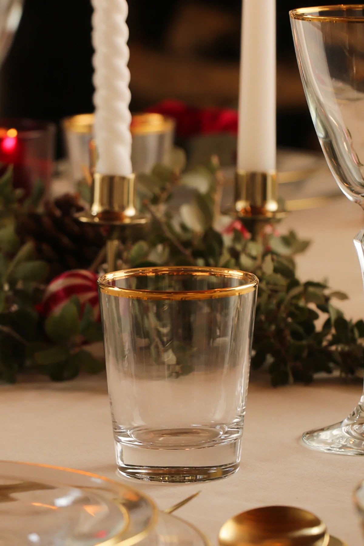 Pure Gold Gilded 4 Piece Glass Set 275 cc