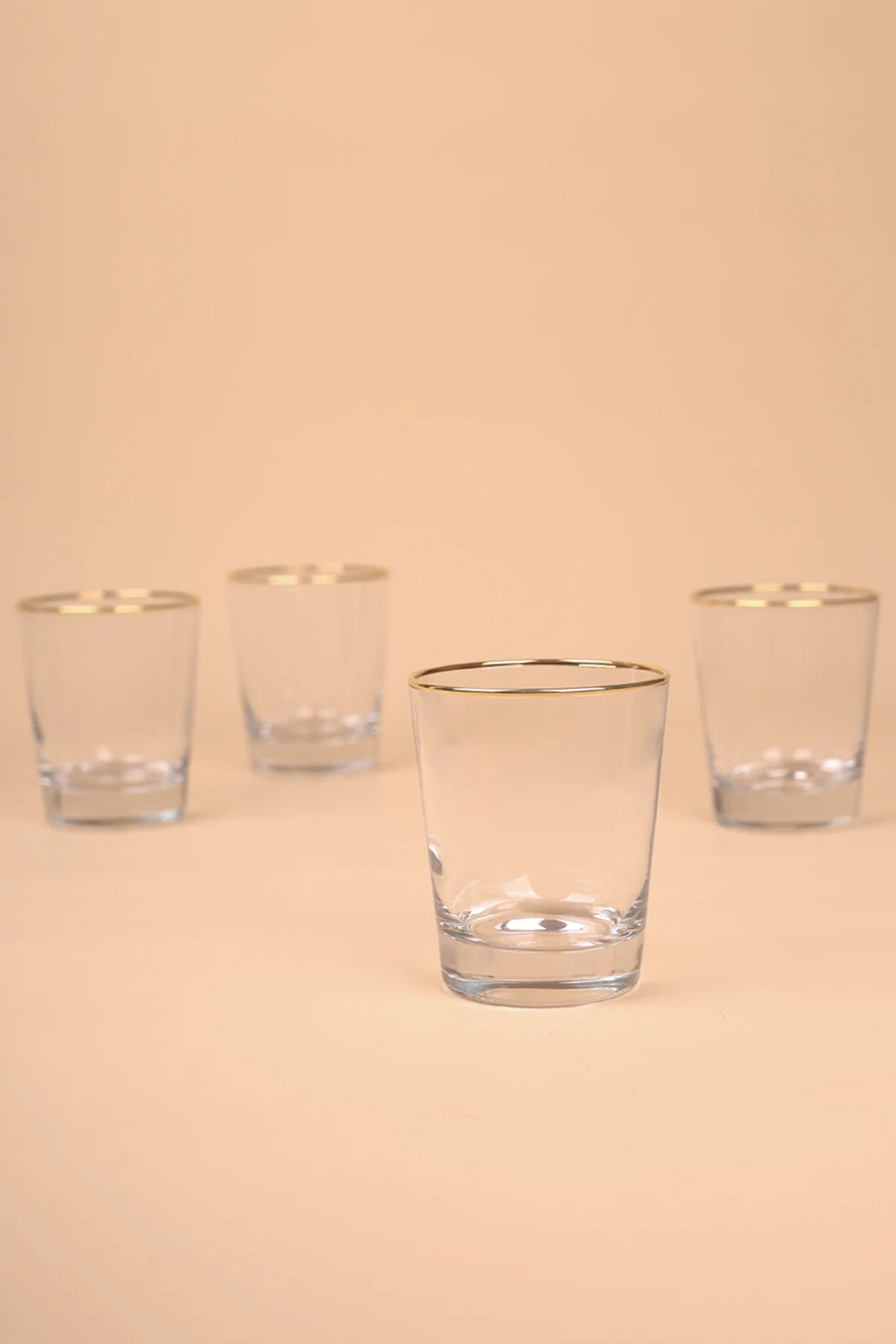 Pure Gold Gilded 4 Piece Glass Set 275 cc