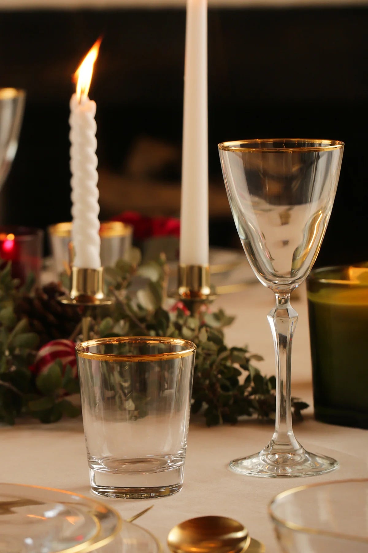 Pure Gold Gilded 4 Piece Glass Set 275 cc