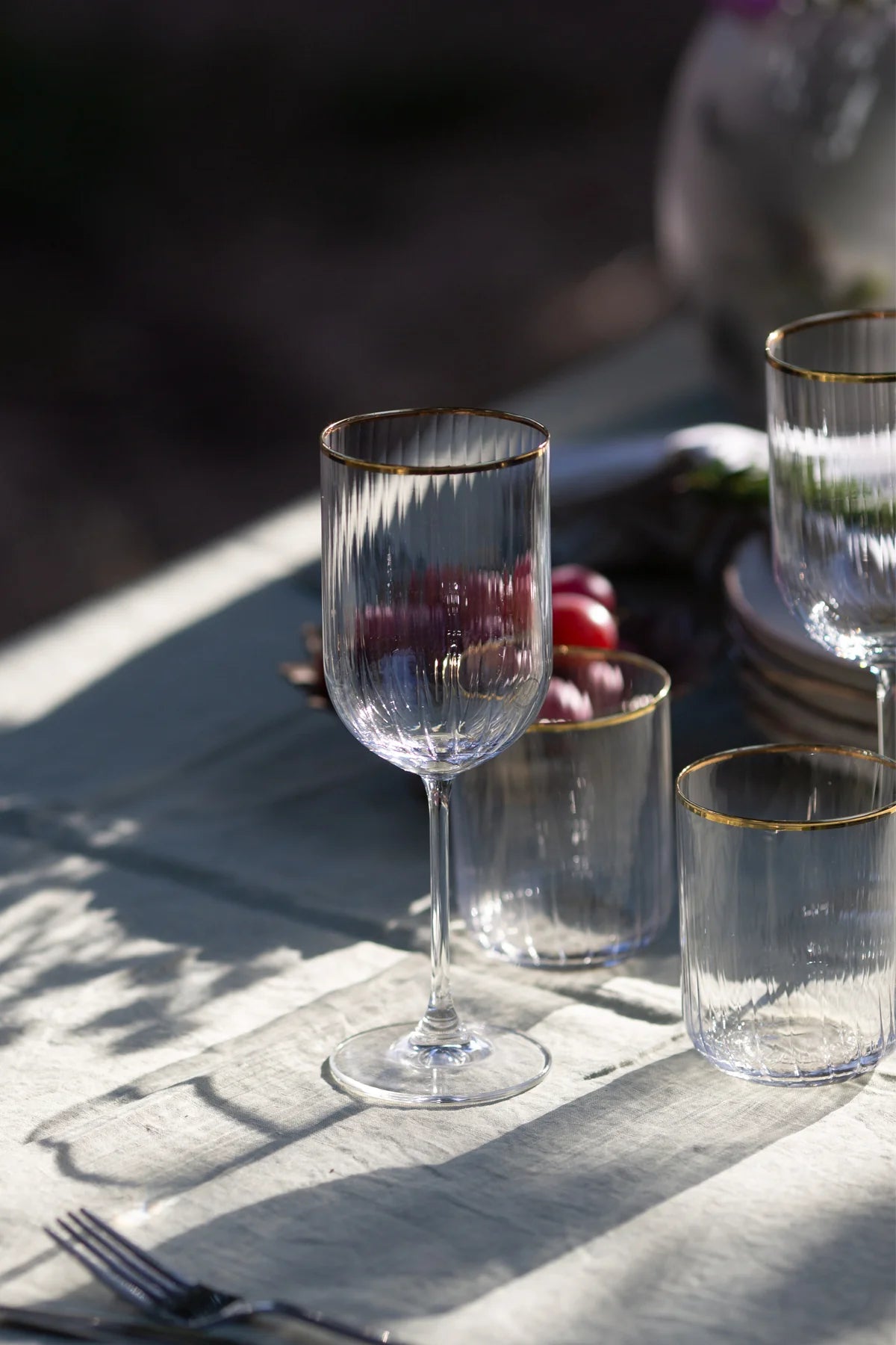 Adore Gold 4 Piece Glass Set 410 Cc