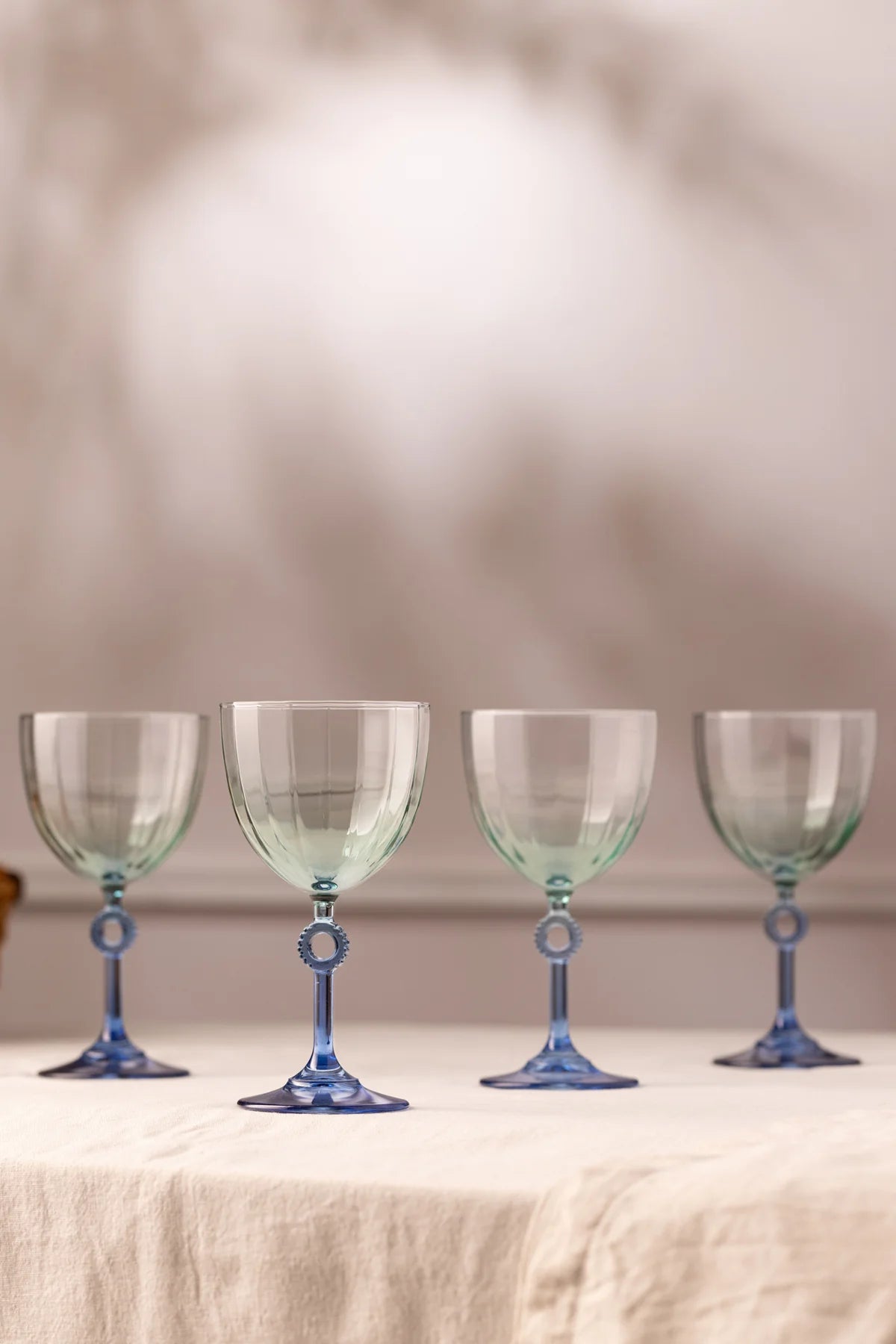 Elite 4 Piece Glass Set Blue 270 cc