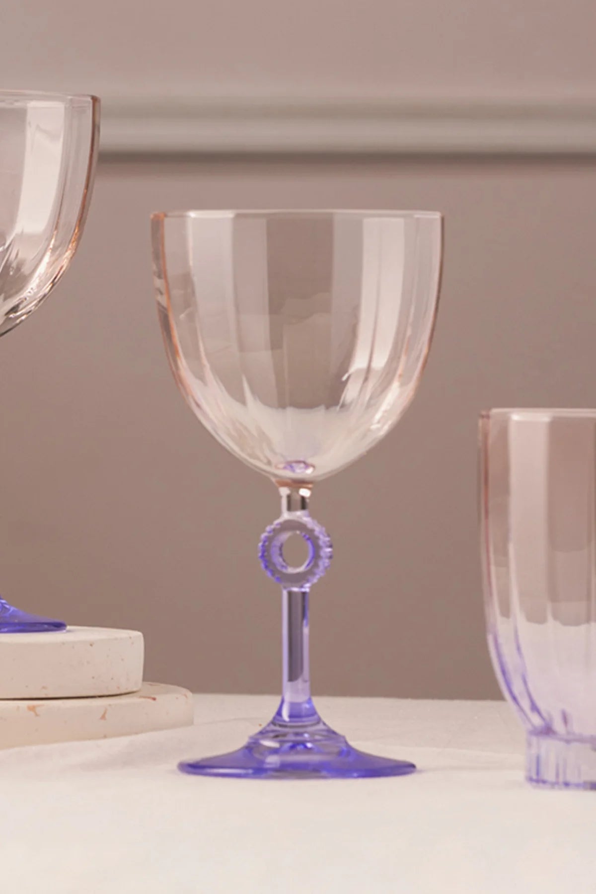 Elite 4 Piece Glass Set Purple 270 cc
