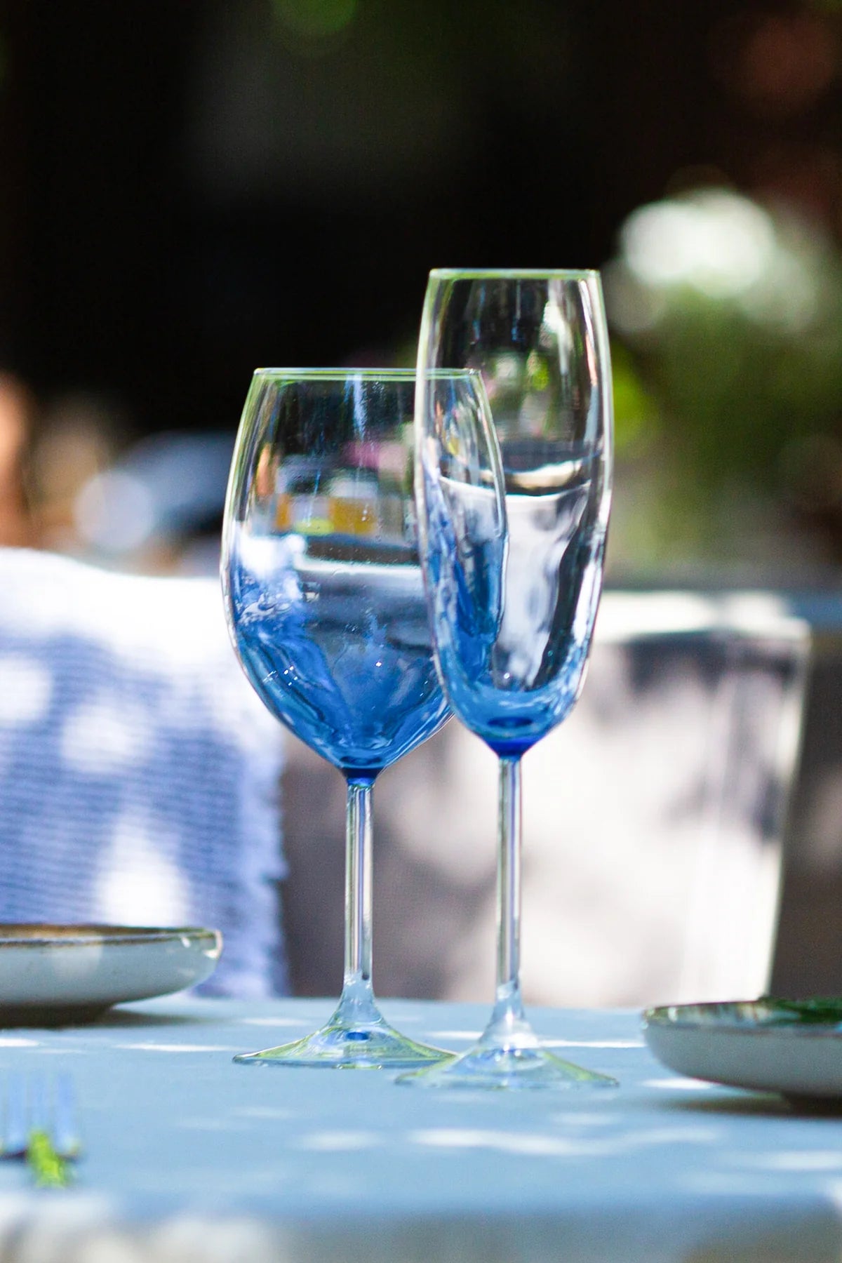 Larc 4 Piece Champagne Glass Set 220 Cc - Blue