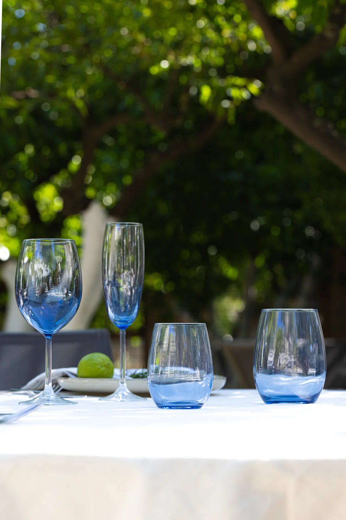 Larc 4 Piece Glass Set 570 Cc - Blue