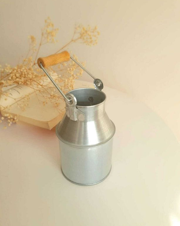 Country Style Galvanized Jug Vase