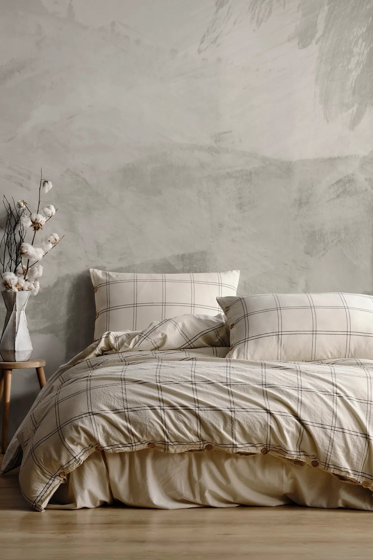 Hera 100% Cotton Washable Duvet Cover Set