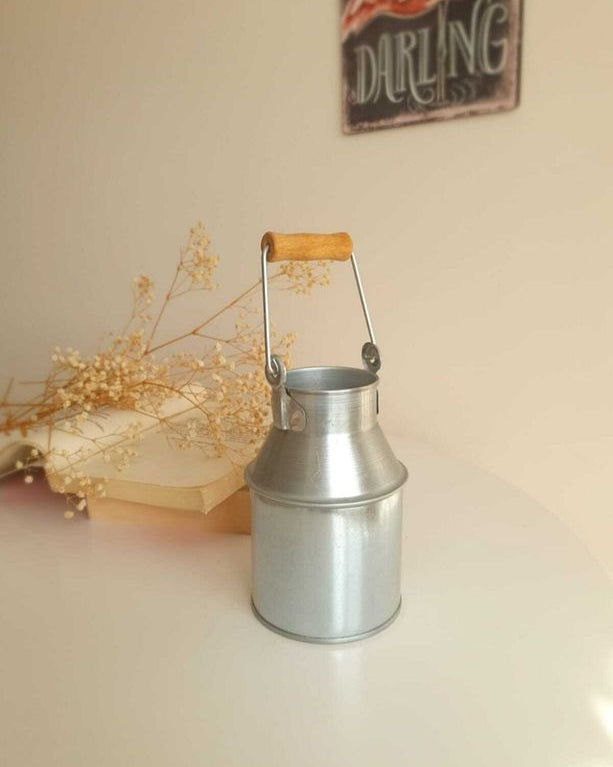 Country Style Galvanized Jug Vase