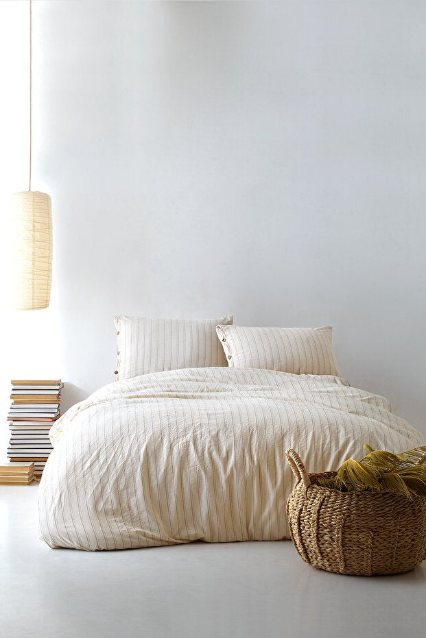 Sunday 100% Cotton Washable Vintage Duvet Cover Set