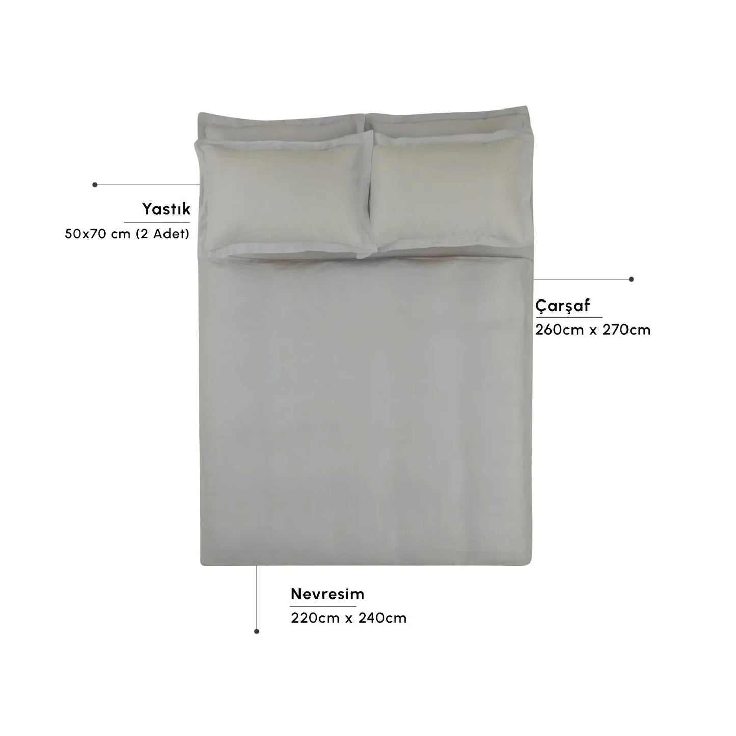 Royale Double Duvet Cover Set, Light Blue