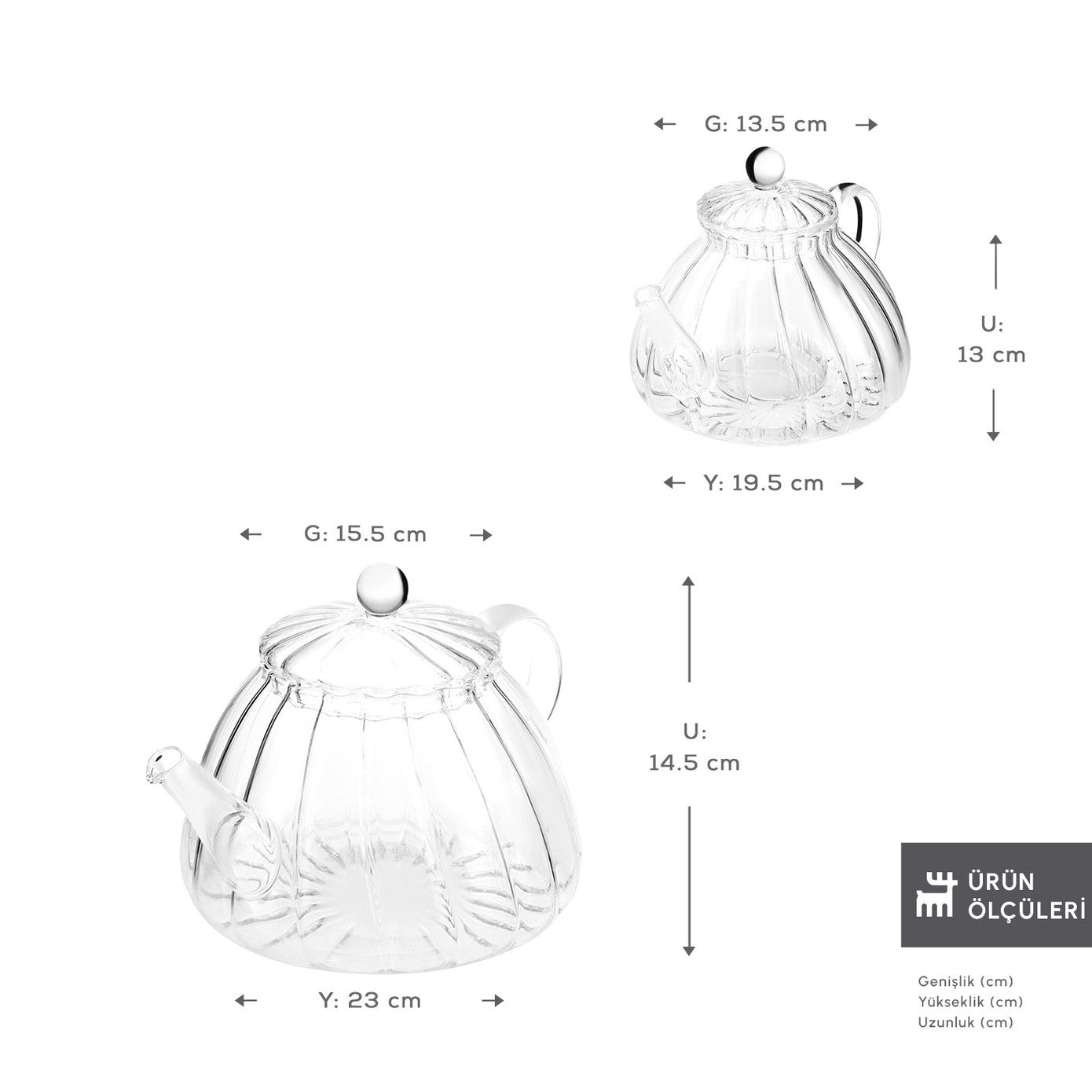 Lori Borosilicate Glass Teapot