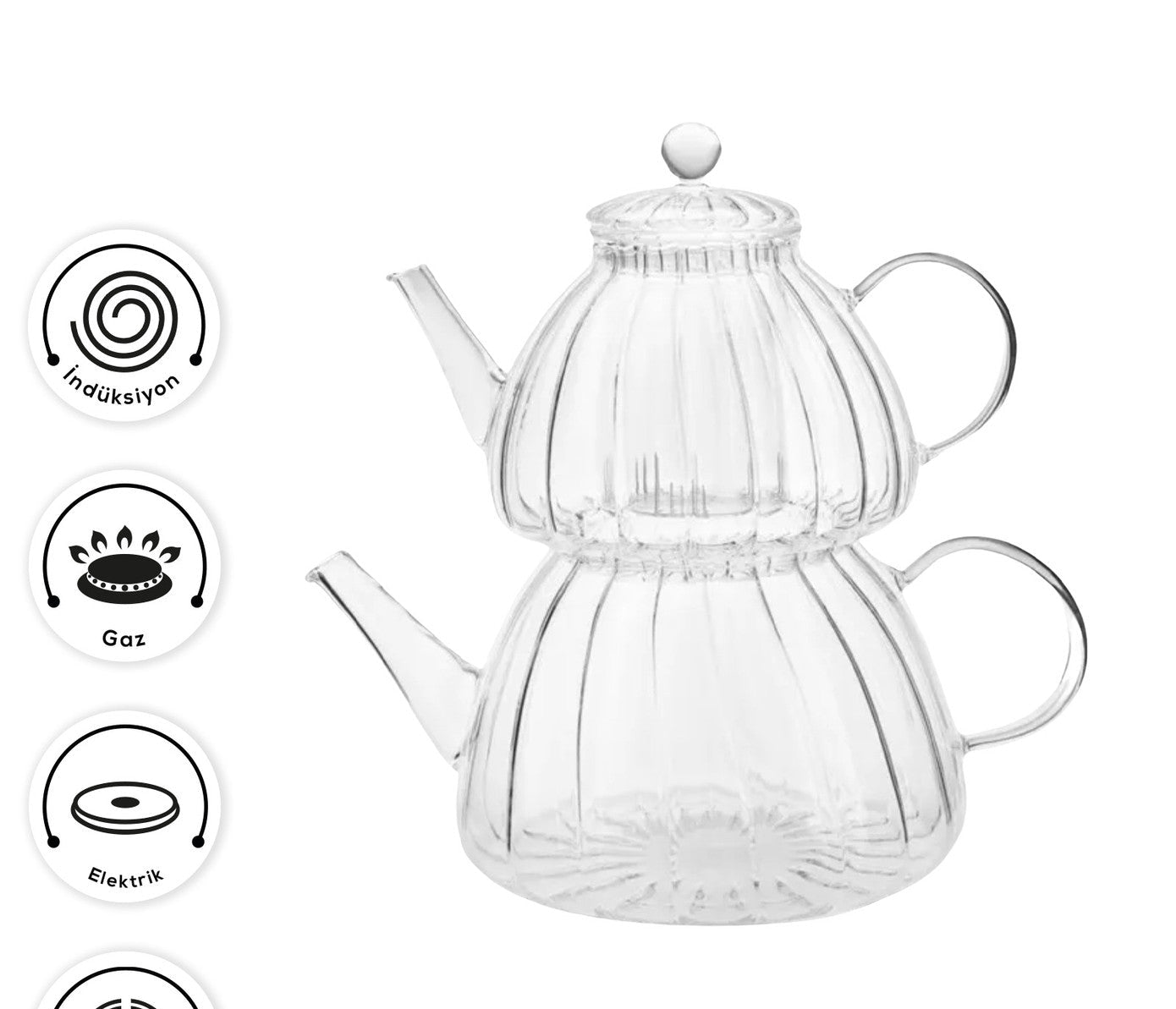 Lori Borosilicate Glass Teapot