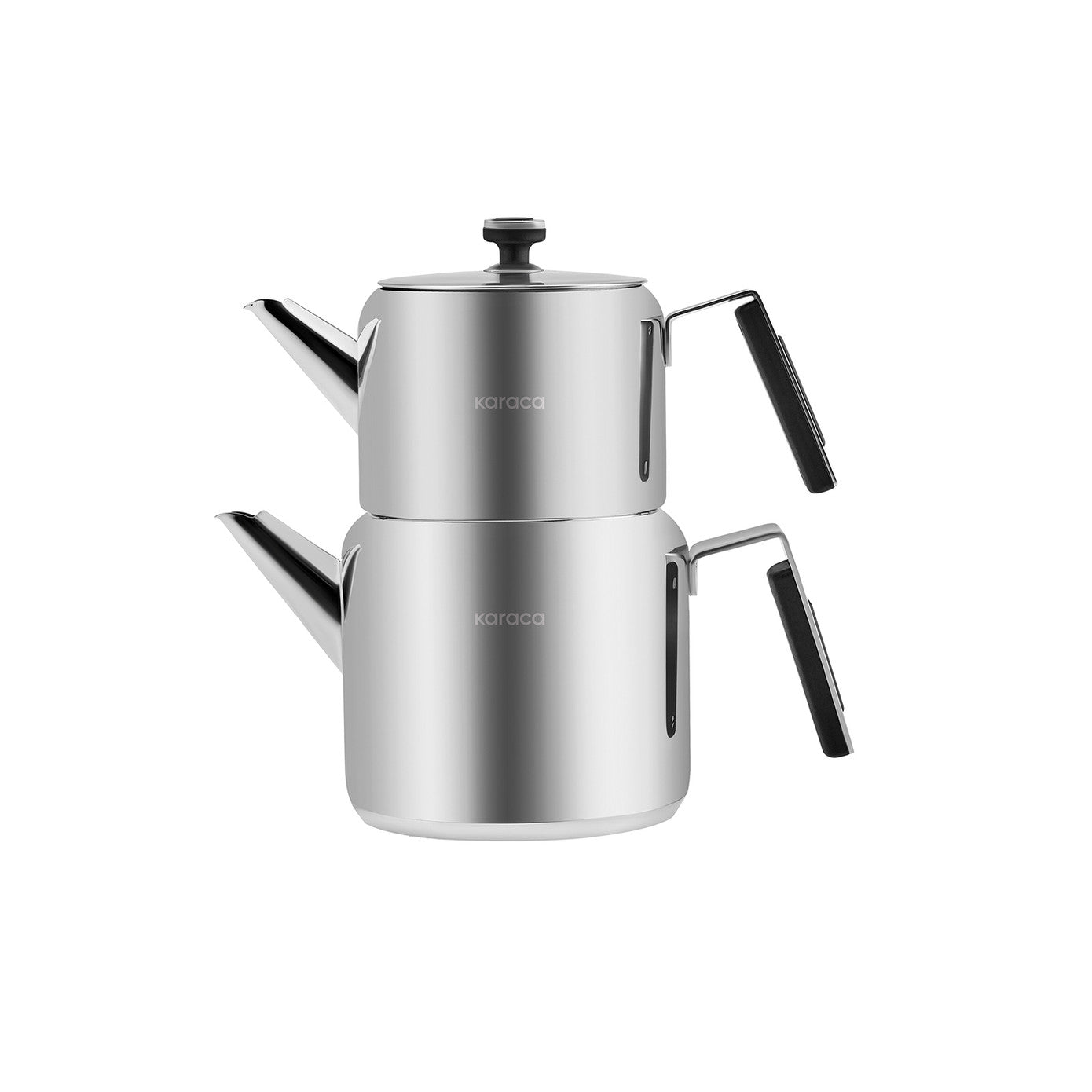 Karaca Jasmine Steel Midi Teapot Set with Induction Base