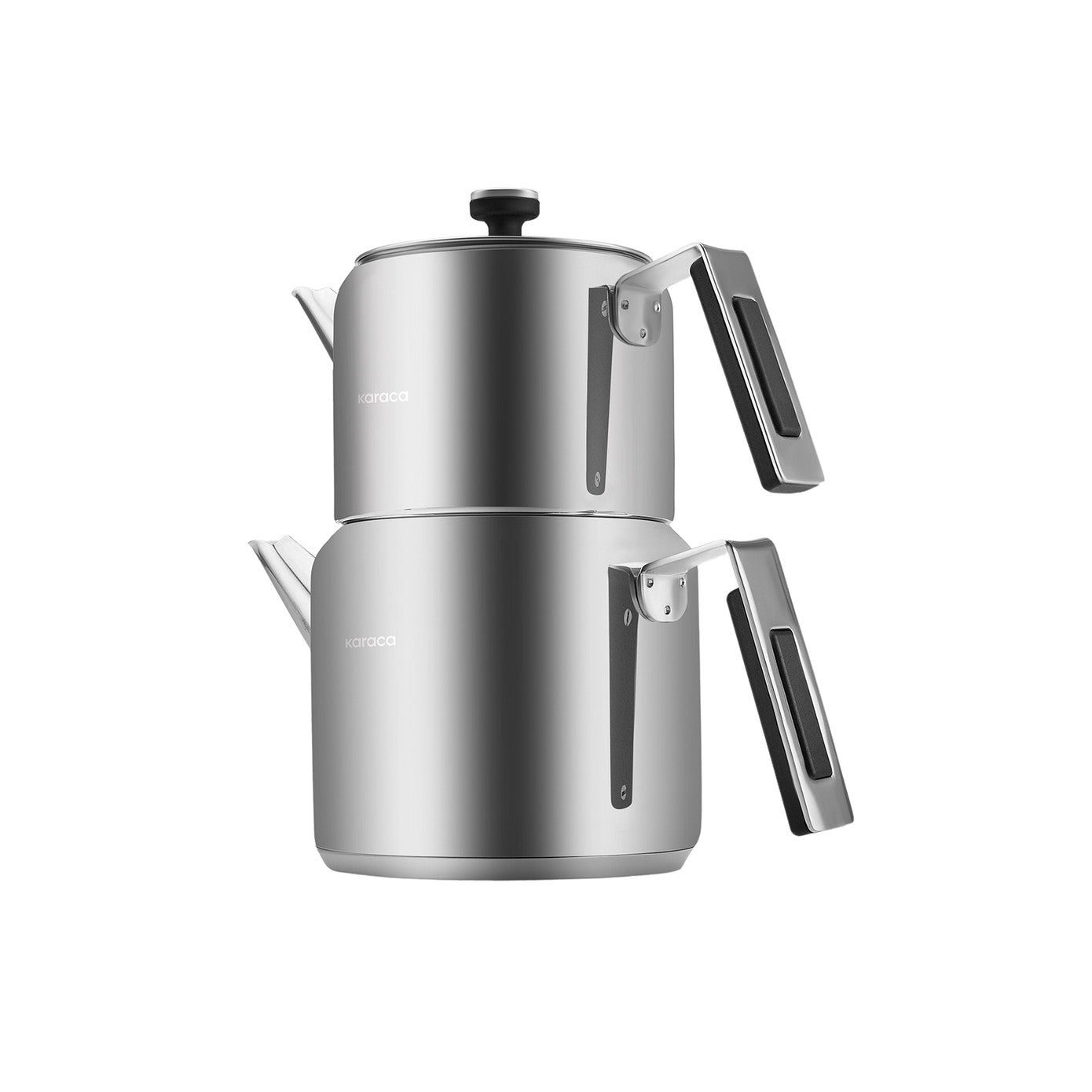 Karaca Jasmine Steel Midi Teapot Set with Induction Base
