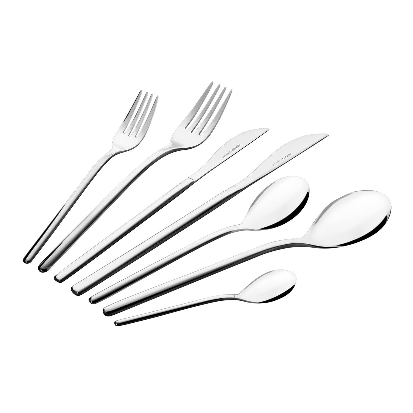 Premium View Platinum 12 Person 84 Piece Cutlery Set