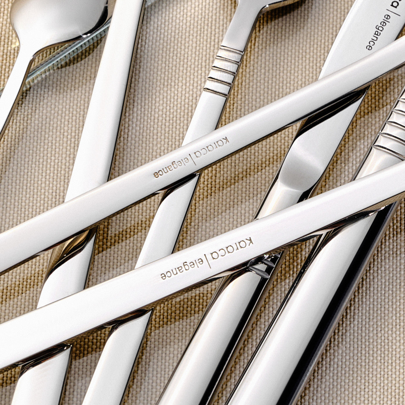 Elegance Nil Platinum 12 Person 84 Piece Cutlery Set