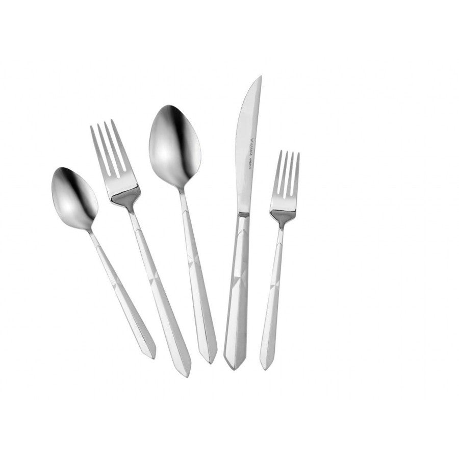 Elegance New Diamond Platinum 12 Person 84 Piece Cutlery Set