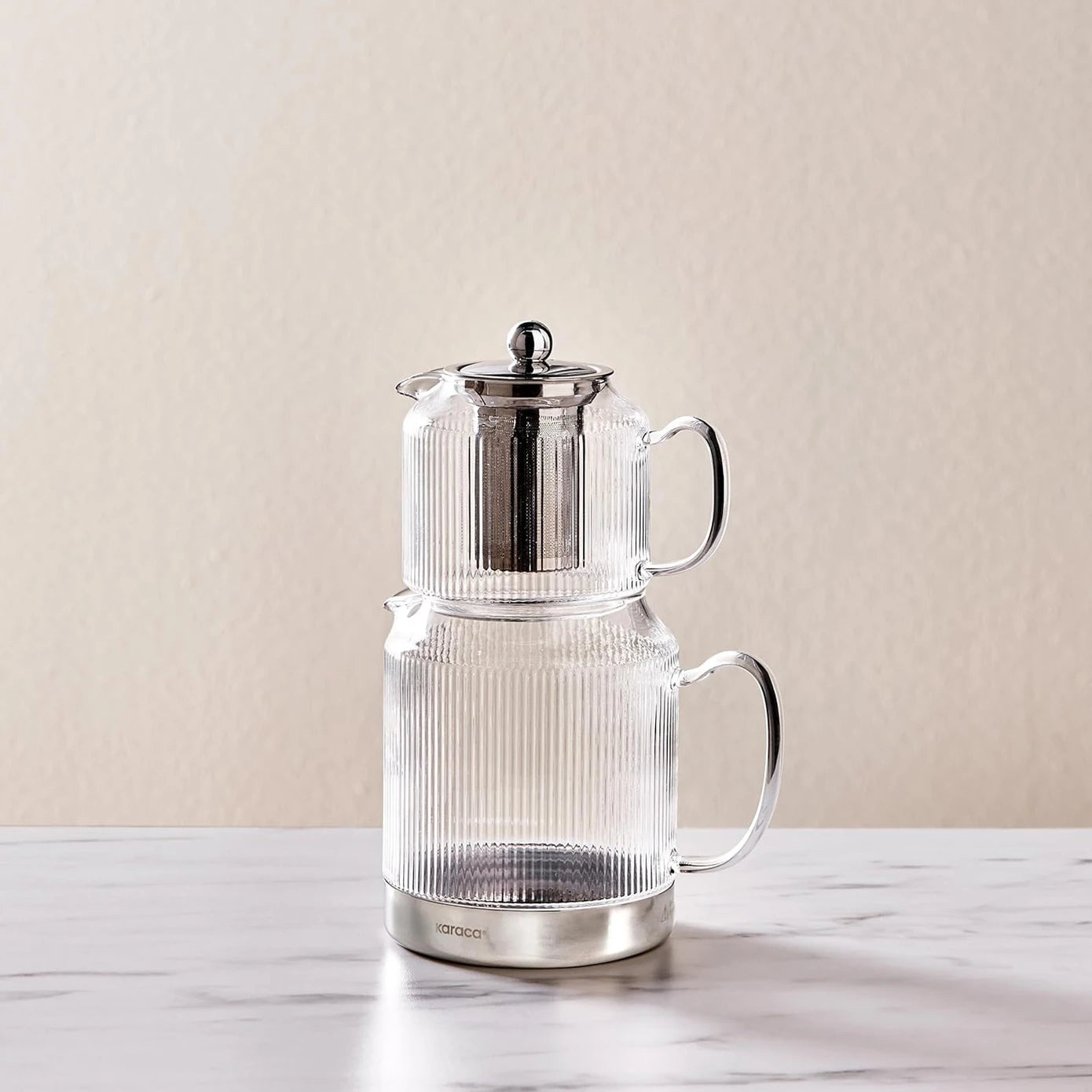 Kelly Borosilicate Glass Midi Teapot with Induction Base