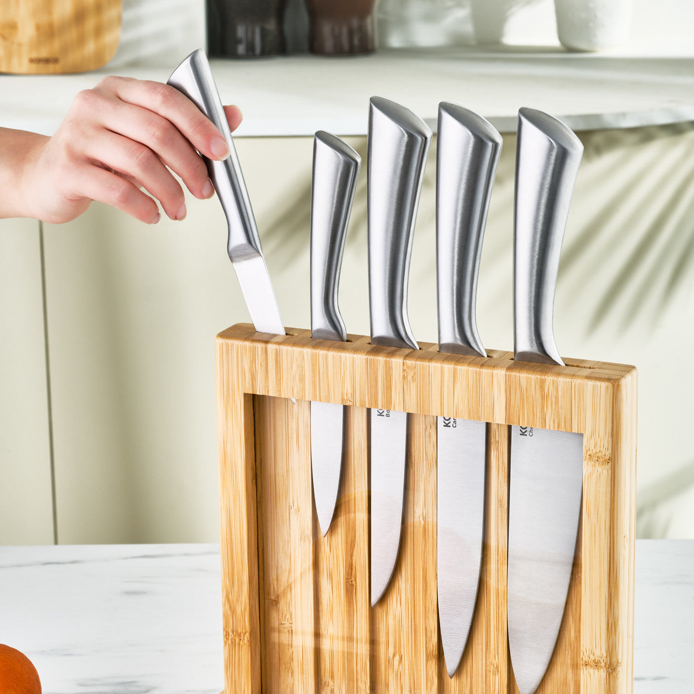 Samurai Nagoya Vigor 7 Piece Knife Set and Cutting Board