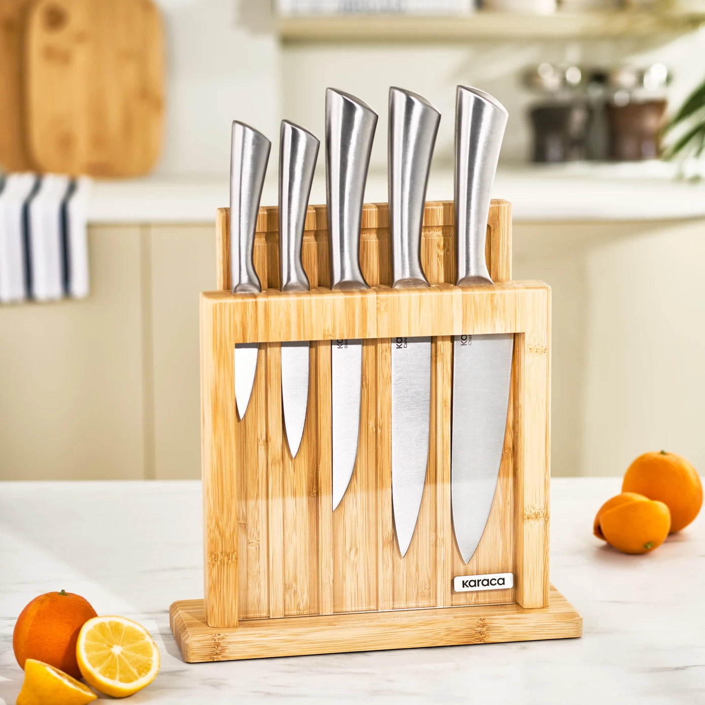 Samurai Nagoya Vigor 7 Piece Knife Set and Cutting Board